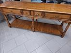 sidetable wandtafel eik, Huis en Inrichting, Tafels | Sidetables, Ophalen, Eikenhout, 150 tot 200 cm, Landelijk