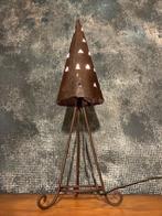 OUDE INDISCHE LAMP. GEEFT HEEL GEZELLIG LICHT. H : 52 CM, Ophalen of Verzenden