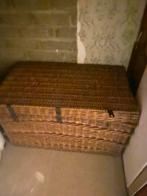 Vintage rieten kist, Huis en Inrichting, Woonaccessoires | Kisten, Ophalen, Overige materialen, Gebruikt, 50 tot 100 cm