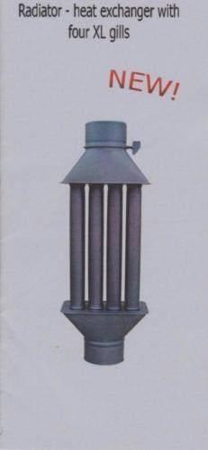 Warmtewisselaar, boiler voor rookkanaal van Ø 120,130,150 mm, Bricolage & Construction, Chauffage & Radiateurs, Neuf, Autres types