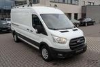 Ford Transit Trend 350L 2.0TD L2 130pk! Airco, Ladder!Trekha, Voorwielaandrijving, 4 deurs, Lederen bekleding, Zwart