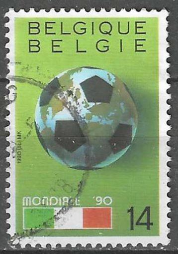 Belgie 1990 - Yvert/OBP 2362 - Voetbal - Mondiale 90 (ST) beschikbaar voor biedingen