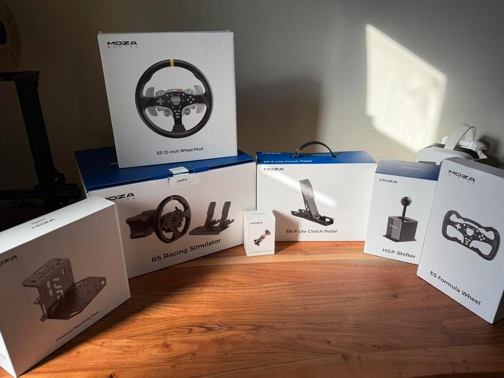 Complete MOZA Racing simrace set, Games en Spelcomputers, Games | Pc, Zo goed als nieuw, Simulatie, 1 speler, Ophalen