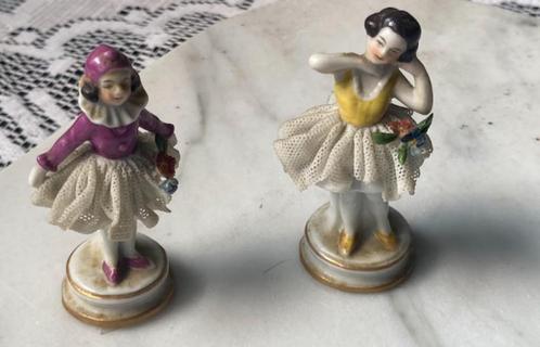 Antieke Dresden porseleinen beeldjes  – set, Antiek en Kunst, Antiek | Porselein, Ophalen