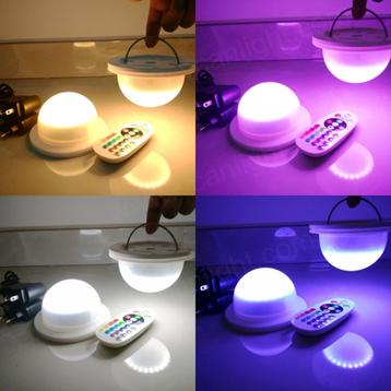 RGB LED verlichting op accu te huur / te koop beschikbaar voor biedingen