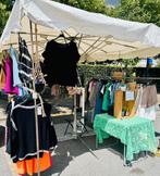 Markt tent met gewichten incl 2 plooitafels & verwarming, Ophalen, Gebruikt, Meubilair