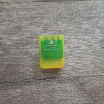 Sony Playstation 1 Memory Card Geel beschikbaar voor biedingen