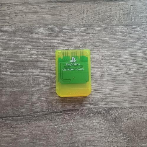 Sony Playstation 1 Memory Card Geel, Games en Spelcomputers, Spelcomputers | Sony PlayStation 1, Nieuw, Met geheugenkaart, Ophalen of Verzenden