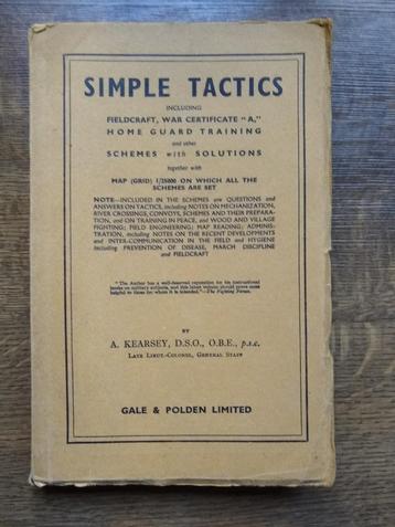 Manuel anglais d'instruction sur la tactique WWII 1942 disponible aux enchères