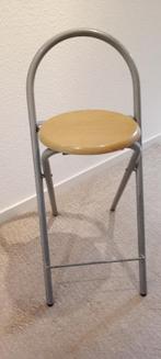 2 inklapbare barkrukken, Ophalen, Met voetsteun, 60 tot 90 cm, Zo goed als nieuw