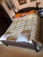 Lit complet, Maison & Meubles, Enlèvement, Utilisé, Deux personnes, Chene