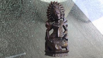 Statue en bois de Balie 32 cm. Hauteur x 14 cm, Enlèvement, Comme neuf
