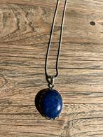 Lapis Lazuli Ketting Zilver (925), Handtassen en Accessoires, Nieuw, Blauw, Zilver, Verzenden