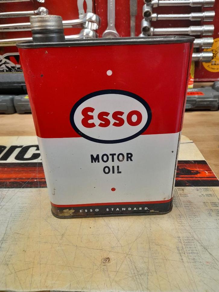 oude lege oliekan | Esso Standard Motor Oil, Verzamelen, Merken en Reclamevoorwerpen, Gebruikt, Overige typen, Verzenden