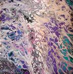 Fluid artwork Acryl op canvas, Antiek en Kunst, Curiosa en Brocante, Ophalen of Verzenden