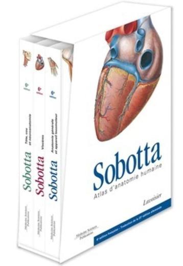 Atlas d'anatomie humaine Sobotta: Coffret 3 volumes Broché beschikbaar voor biedingen