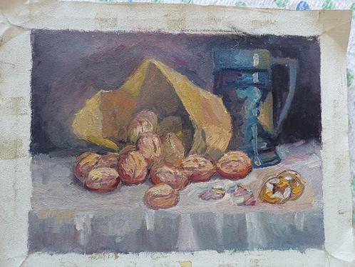 Doek met schilderij M.VAN DEN BEMPT, Antiek en Kunst, Kunst | Schilderijen | Klassiek, Ophalen of Verzenden