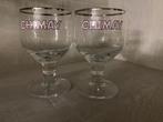 89/ Lot de 2 verres galopin Chimay, Ophalen of Verzenden, Zo goed als nieuw, Bierglas