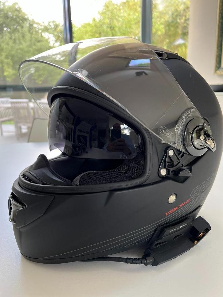 Shark Vision-R Black Blank Mat Integraal Motorhelm - Size L, Motoren, Kleding | Motorhelmen, Dames, Heren, Integraalhelm, L, Shark