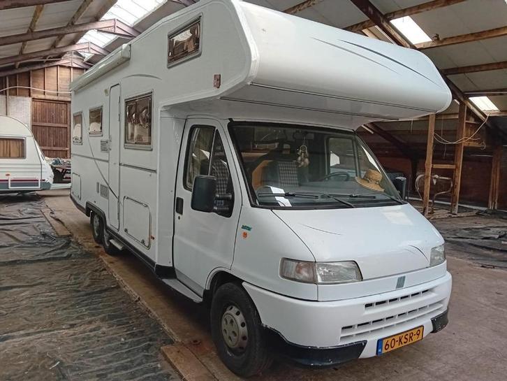 Fiat Ducato gezinscamper, Caravans en Kamperen, Mobilhomes, Particulier, tot en met 6, Alkoof, Fiat, Fiat, Diesel, Handgeschakeld
