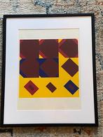 Horst Rave  Abstrakt zeefdruk 1971   genummerd vintage, Antiek en Kunst, Kunst | Litho's en Zeefdrukken, Ophalen