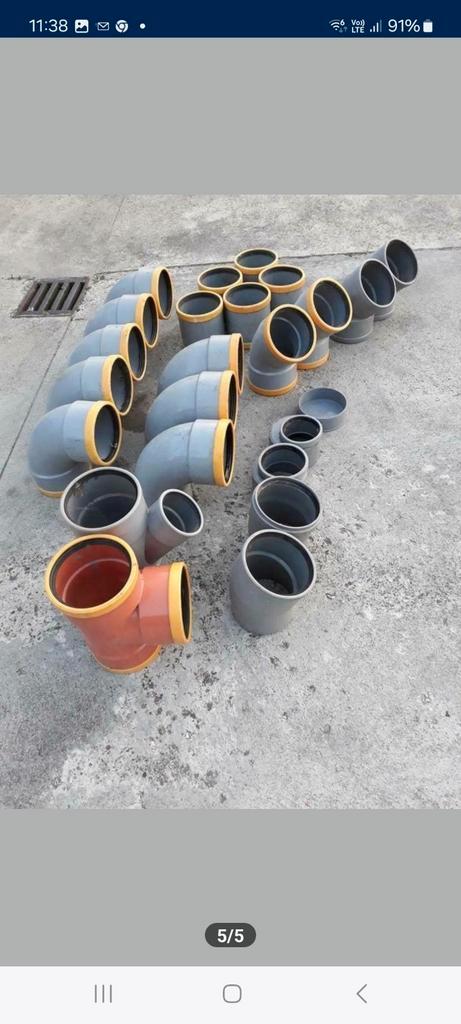 Pvc diameter 160 voor riolering, Doe-het-zelf en Bouw, Buizen en Afvoer, Nieuw, PVC, Ophalen