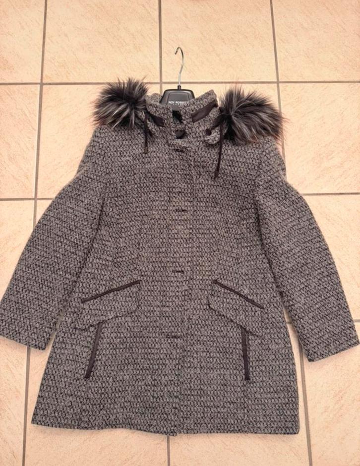 Barbara Lebek wollen winterjas – maat 40  – nette staat, Kleding | Dames, Jassen | Winter, Zo goed als nieuw, Maat 38/40 (M), Grijs