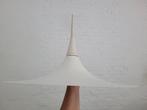 Witte hanglamp, heksenhoed van Vrieland, Huis en Inrichting, Ophalen, Gebruikt, Vintage jaren '70, Minder dan 50 cm