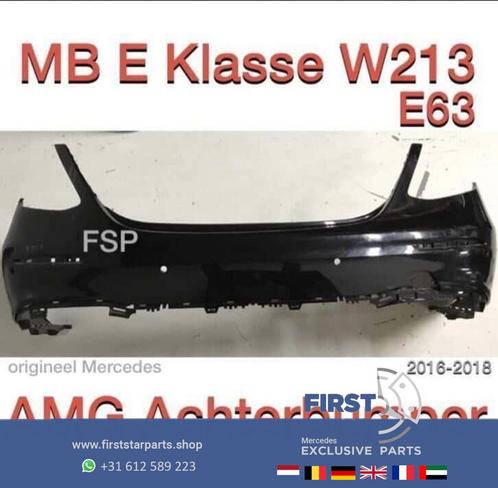 W213 AMG Achterbumper Mercedes E Klasse 2016-2018 sedan E63, Auto-onderdelen, Carrosserie, Bumper, Mercedes-Benz, Achter, Gebruikt