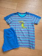 Blauw gestreepte pyjama korte mouw/broek 12j, Nacht- of Onderkleding, Gebruikt, Jongen of Meisje, Ophalen of Verzenden
