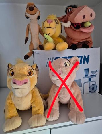 Lot peluche Roi Lion DISNEY véritable  beschikbaar voor biedingen