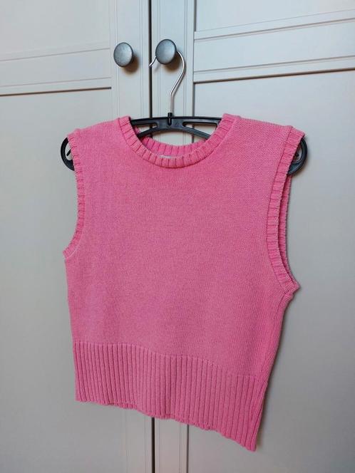Bijzonder mooi, rose, katoenen truitje zonder mouwen, mt 38, Kleding | Dames, T-shirts, Zo goed als nieuw, Ophalen of Verzenden