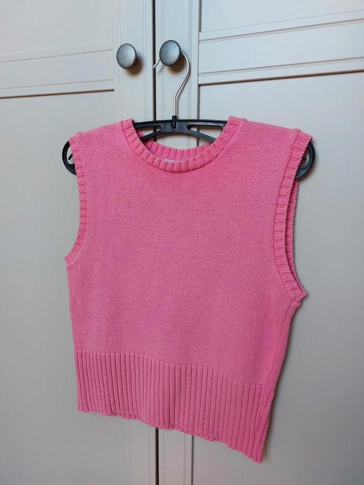 Bijzonder mooi, rose, katoenen truitje zonder mouwen, mt 38, Kleding | Dames, T-shirts, Zo goed als nieuw, Ophalen of Verzenden