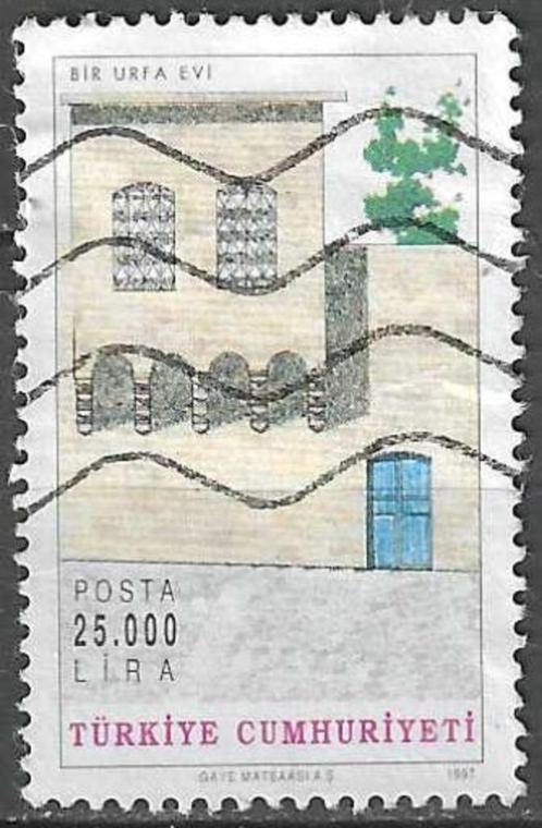 Turkije 1997 - Yvert 2856 - Typische Turkse huizen (ST), Timbres & Monnaies, Timbres | Europe | Autre, Affranchi, Envoi