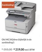 Kleurenprinter OKI MC342 met enkele nieuwe partonen., Ophalen of Verzenden, Scannen, Printer