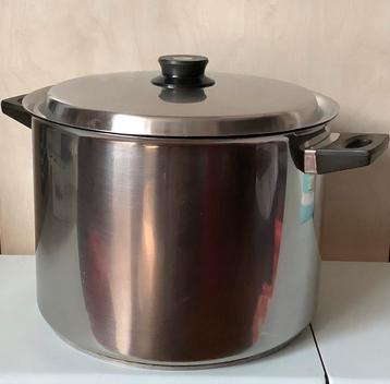 Marmite Reppel INOX Hauteur 21 cm Diamètre 30 cm, Enlèvement, Utilisé, Inox