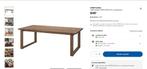 Table de salle à manger Ikea Mörbylanga, Ophalen, 200 cm of meer, 50 tot 100 cm, Zo goed als nieuw