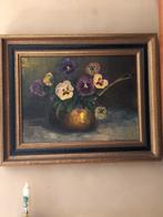 Schilderij met houten kader, Antiek en Kunst, Ophalen