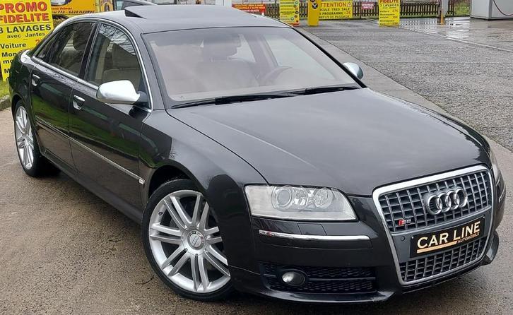 AUDI S8 5.2 V10 450 pk 2008/VOLLEDIGE OPTIES/JA20"/9.999€, Auto's, Audi, Bedrijf, Te koop, S8, 4x4, ABS, Achteruitrijcamera, Airbags