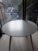 Table ronde blanche, Huis en Inrichting, Tafels | Eettafels, Ophalen, Gebruikt, Vier personen, Rond