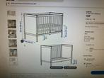 Lit 'cage' pour bébé, avec deux possibilités de niveaux, Enlèvement, Comme neuf, Moins de 140 cm, Moins de 70 cm