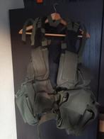 Airsoft loadbearing tactical vest olive, Ophalen, Gebruikt