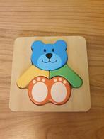 Houten legpuzzel – beer, Van hout, Minder dan 10 stukjes, Gebruikt, 6 maanden tot 2 jaar
