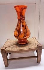 Vase orange en opaline H: 31 cm, Enlèvement