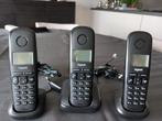 GIGASET DRAADLOZE TELEFOON A170 TRIO BLACK, Comme neuf, Enlèvement, 3 combinés