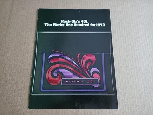 Folder: Rock-ola 451 (1973) jukebox, Verzamelen, Automaten | Jukeboxen, Verzenden