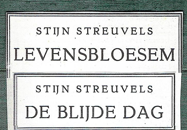 Stijn Streuvels - TWEE boeken. LEVENSBLOESEM en DE BLIJE DAG, Boeken, Literatuur, Gelezen, België, Ophalen of Verzenden