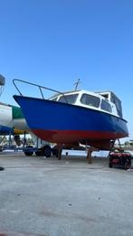 Stalenboot 8 m sole 4 cilinder diesel motor, Watersport en Boten, Ophalen, Gebruikt, Staal, Binnenboordmotor
