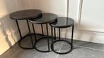 Set de 3 tables d'appoint, Maison & Meubles, Tables | Tables de salon, Rond, Comme neuf, 50 à 75 cm, Enlèvement