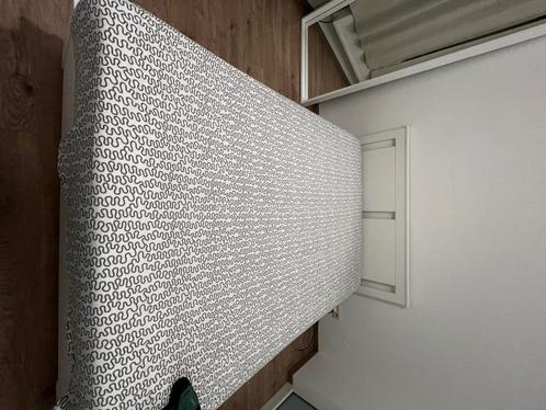 Lit IKEA songesand, Huis en Inrichting, Slaapkamer | Bedden, Gebruikt, Tweepersoons, 140 cm, 200 cm, Hout, Wit, Ophalen